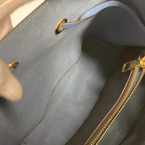 LOUIS VUITTON Monogram Neonoe Bucket type Shoulder Bag Brown x blue - Picture 12 of 16